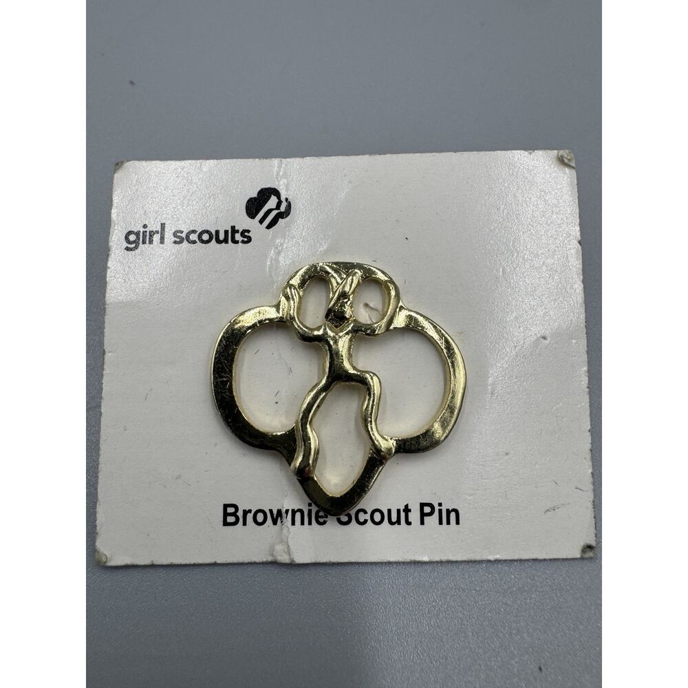 Vintage Girl Scouts Pin Brownie Scout Lapel Pin